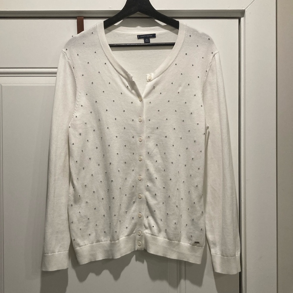 Tommy Hilfiger Polka Dot Button Up Cardigan Size XL